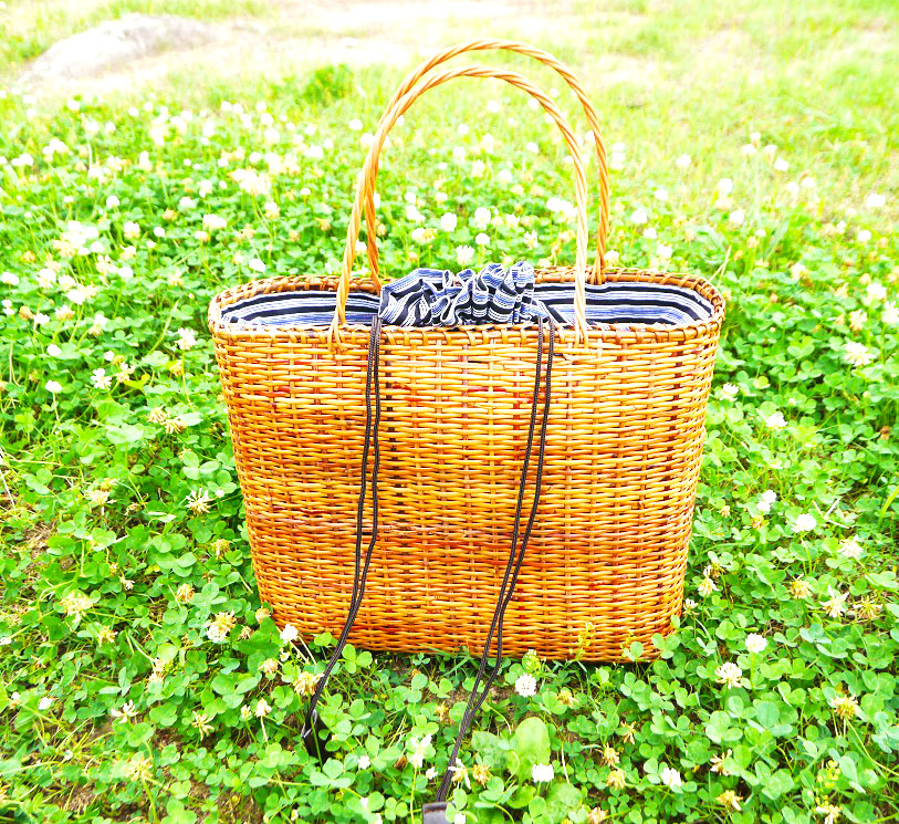 A little old-fashioned basket bag made in Indonesia